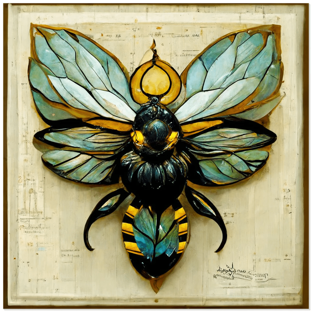 Paper Art Nouveau Bee - That Bee Place