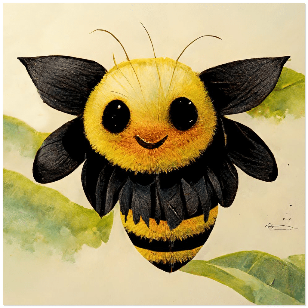 Smiling Paper Bee - That Bee Place