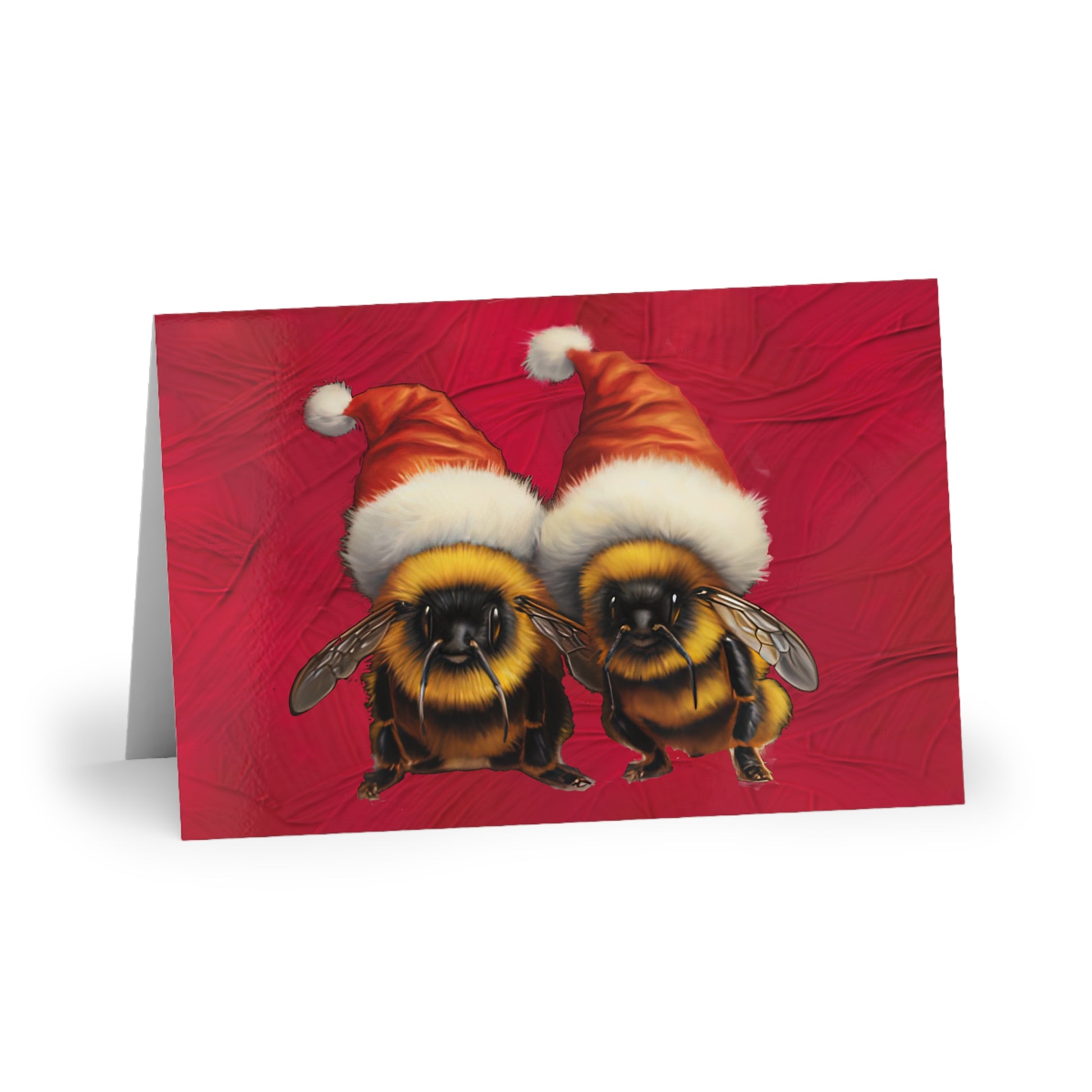 Bumble Bees with Santa hats (1 or 10-pcs) Paper products holiday store