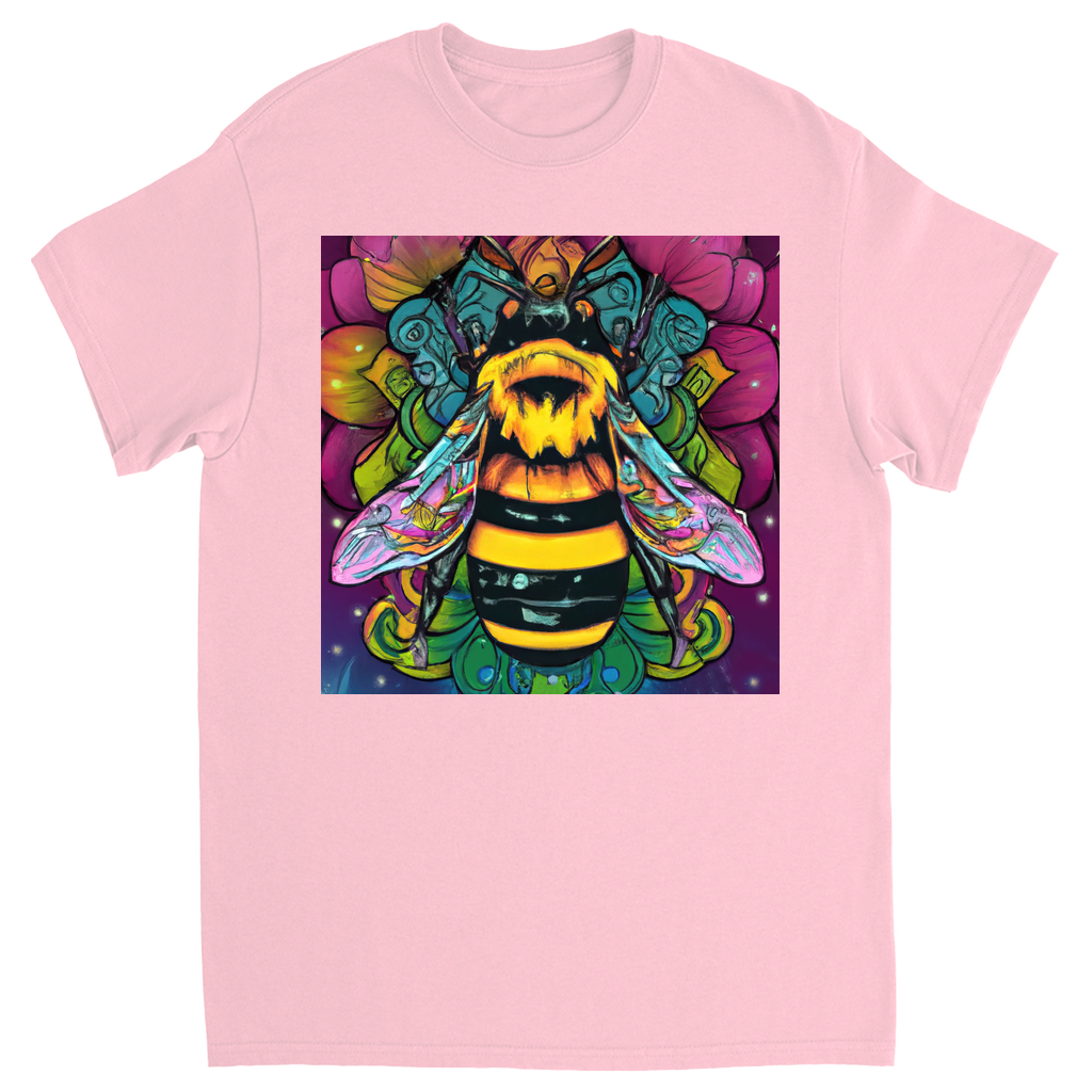 Psychic Bee Unisex Adult T-Shirt Light Pink Shirts & Tops apparel