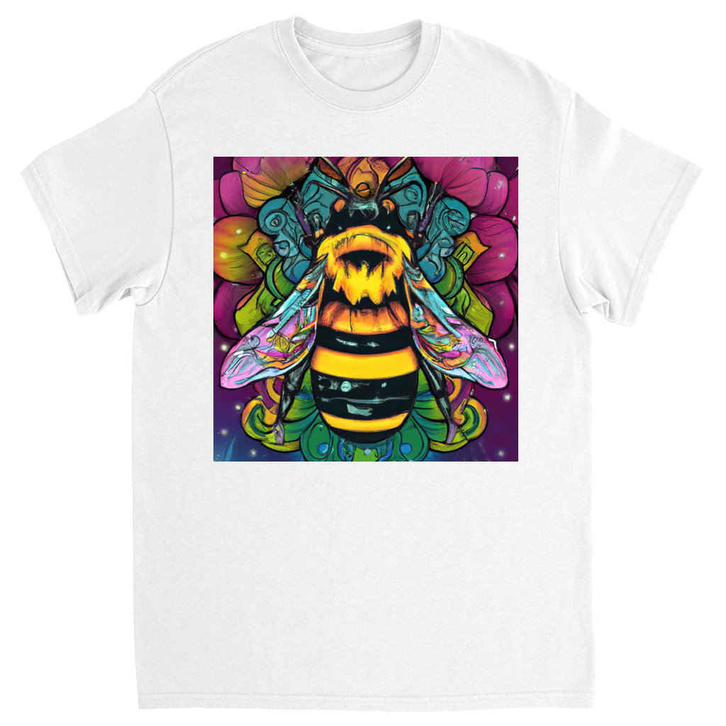 Psychic Bee Unisex Adult T-Shirt White Shirts & Tops apparel
