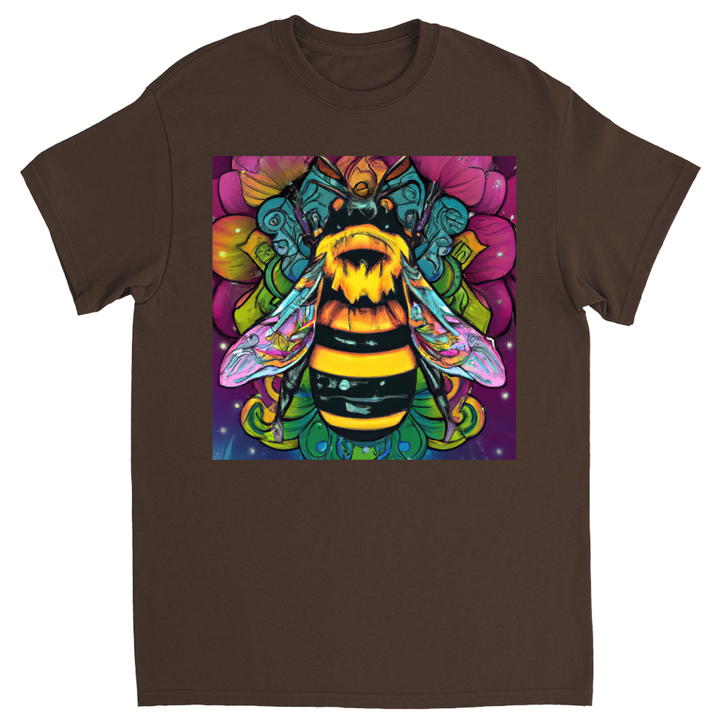 Psychic Bee Unisex Adult T-Shirt Dark Chocolate Shirts & Tops apparel