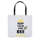 Keep Calm and Bee a Queen Tote Bag Shopping Totes bee tote bag gift for bee lover gifts original art tote bag totes zero waste bag