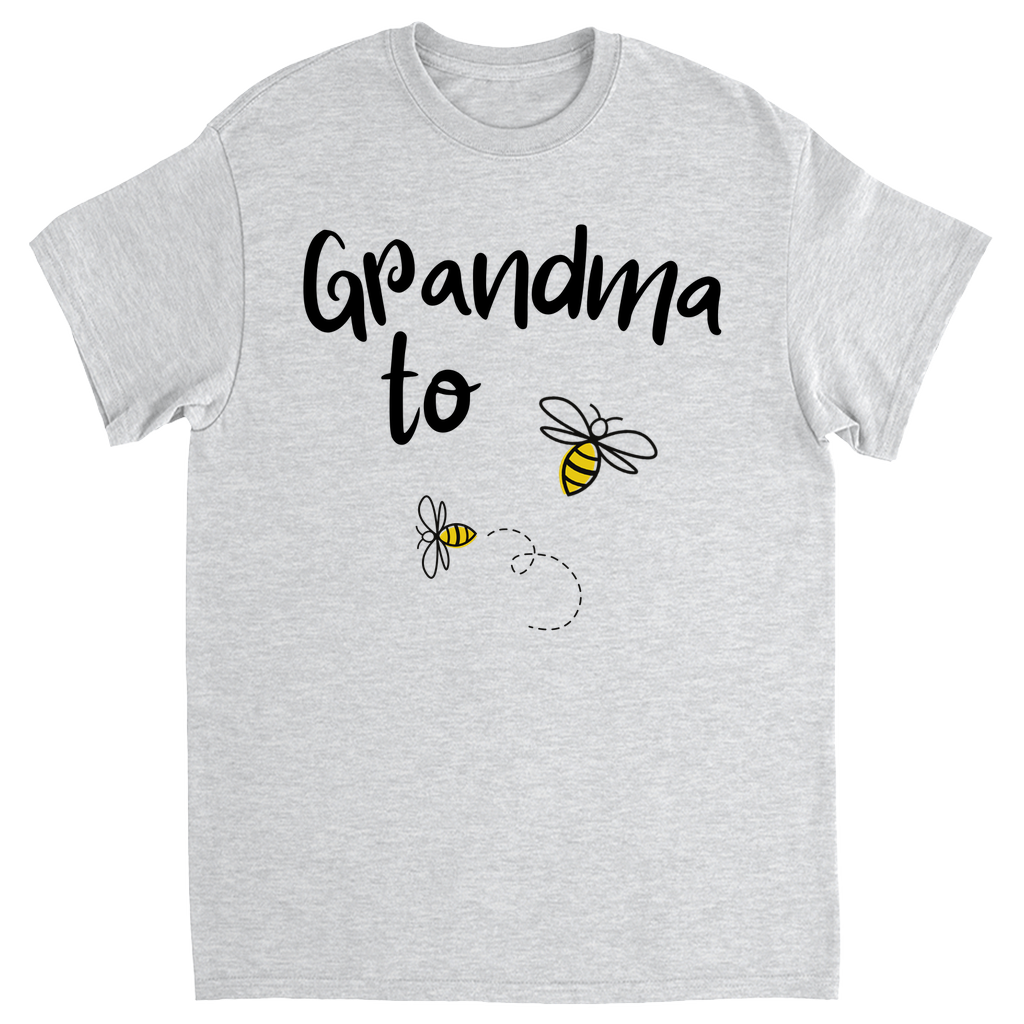 Grandma to Bee Unisex Adult T-Shirt Ash Grey Shirts & Tops
