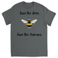 Save the Bees Save the Humans Unisex Adult T-Shirts Charcoal