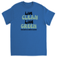 Live Clean Live Green Adult Unisex T-Shirts Royal Shirts & Tops