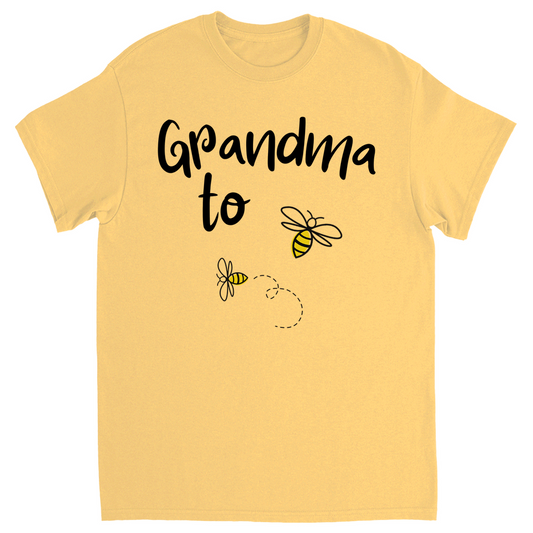 Grandma to Bee Unisex Adult T-Shirt Yellow Haze Shirts & Tops