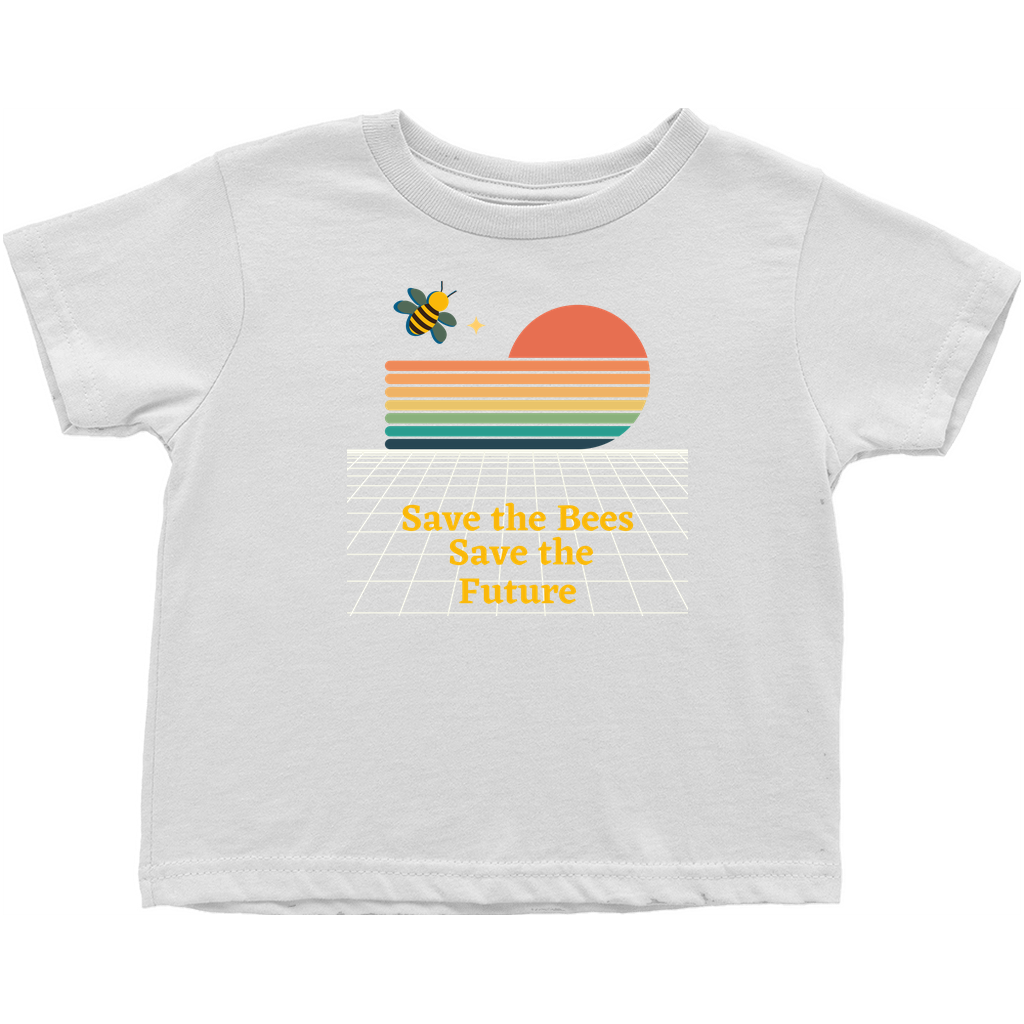 Save the Bees Save the Future Toddler T-Shirt White Baby & Toddler Tops apparel