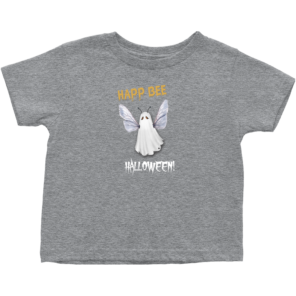HAPPBEE GHOST Toddler T-Shirt Heather Grey Baby & Toddler Tops apparel