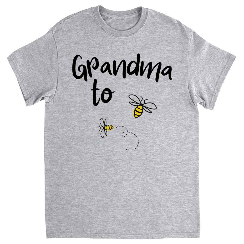 Grandma to Bee Unisex Adult T-Shirt Sport Grey Shirts & Tops