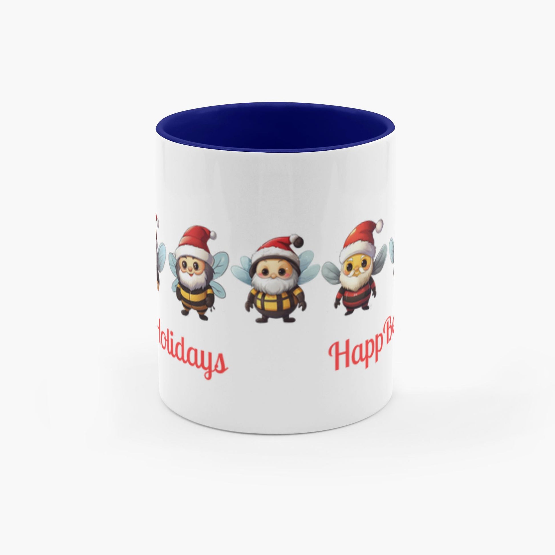 HappBee Holidays 11 oz. Accent Mug Coffee & Tea Cups gifts holiday store