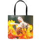 Abstract Bee Sipping Tote Bag - That Bee Place