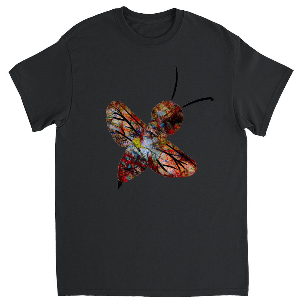 Abstract Bright Woodsy Bee Unisex Adult T - Shirt - That Bee Place