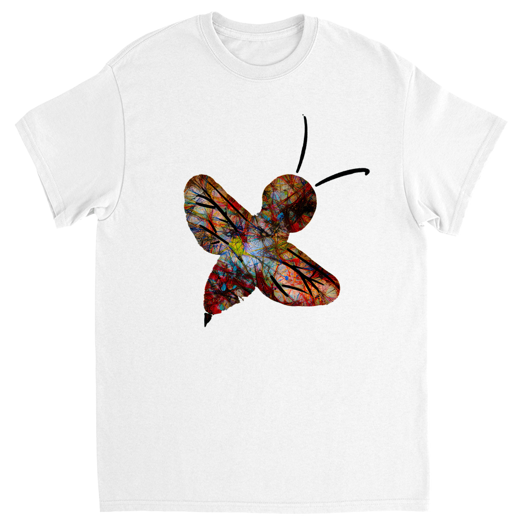 Abstract Bright Woodsy Bee Unisex Adult T - Shirt - That Bee Place