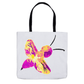 Abstract Pink and Yellow Bee Tote Bag - That Bee Place