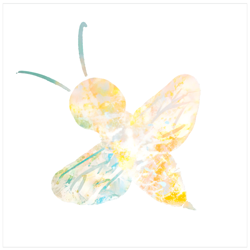 Abstract Sherbet Bee Bee Poster - That Bee Place