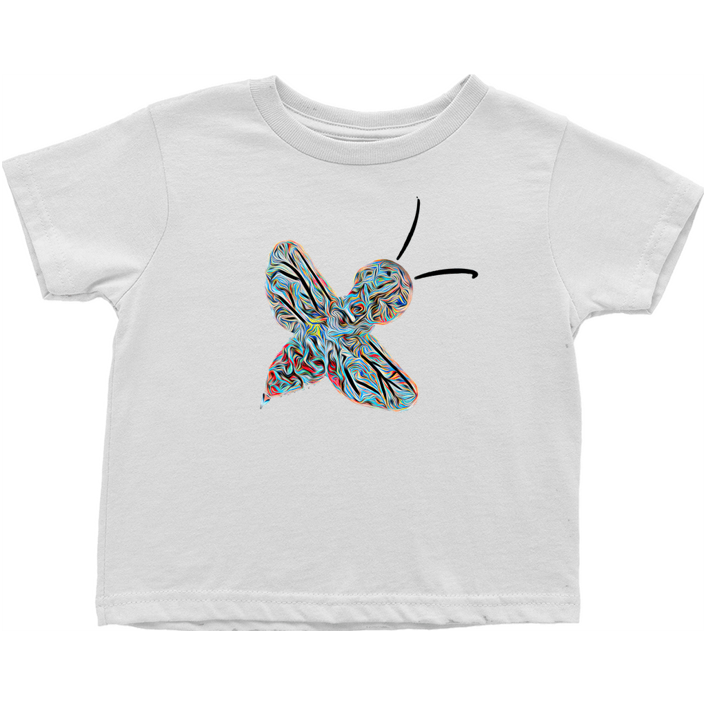 Abstract Twirly Blue Bee Toddler T-Shirt - That Bee Place