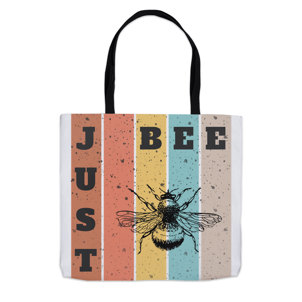 Just Bee Tote Bag 13x13 inch Shopping Totes bee tote bag gift for bee lover gifts original art tote bag totes zero waste bag