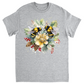 Bees on Christmas Holly Unisex Adult T-Shirts Sport Grey holiday store