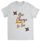 Bee the Change Unisex Adult T-Shirts Ash Grey Shirts & Tops