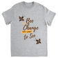 Bee the Change Unisex Adult T-Shirts Sport Grey Shirts & Tops