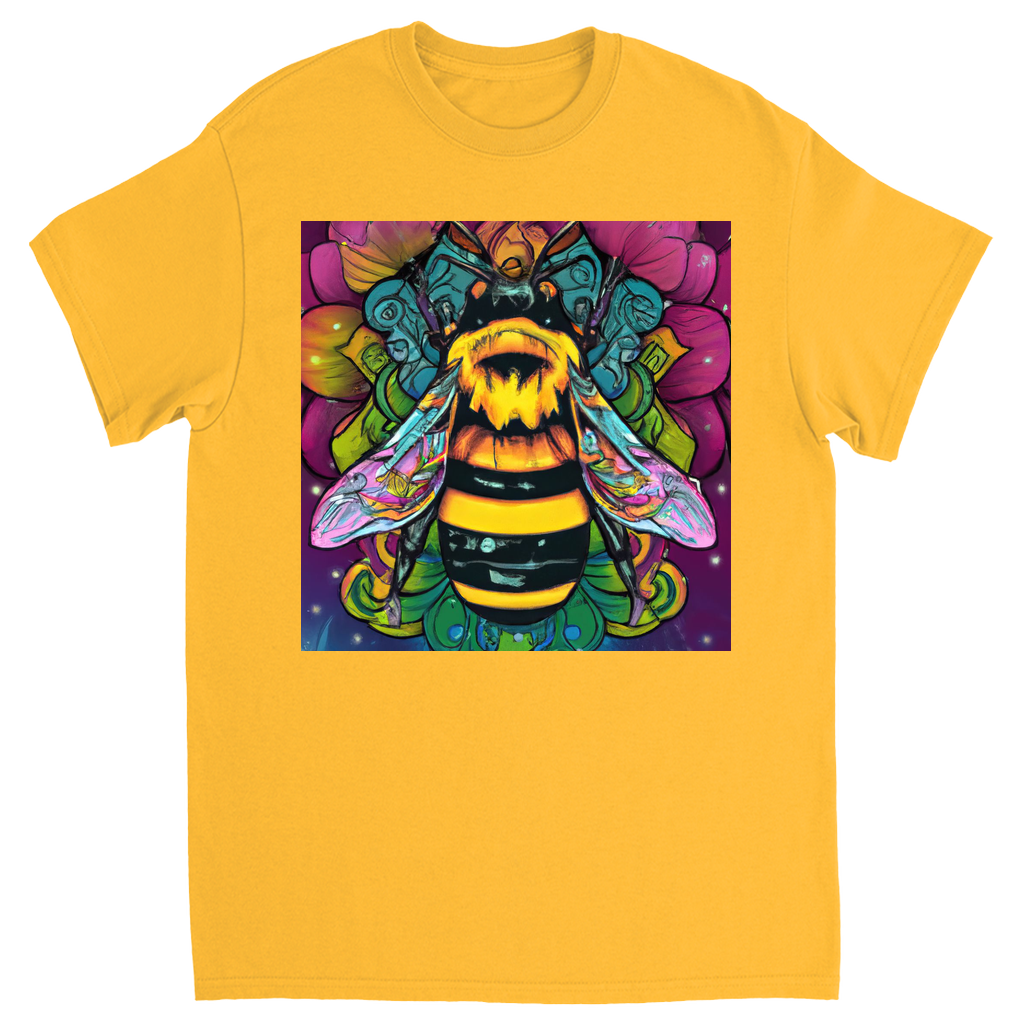 Psychic Bee Unisex Adult T-Shirt Gold Shirts & Tops apparel