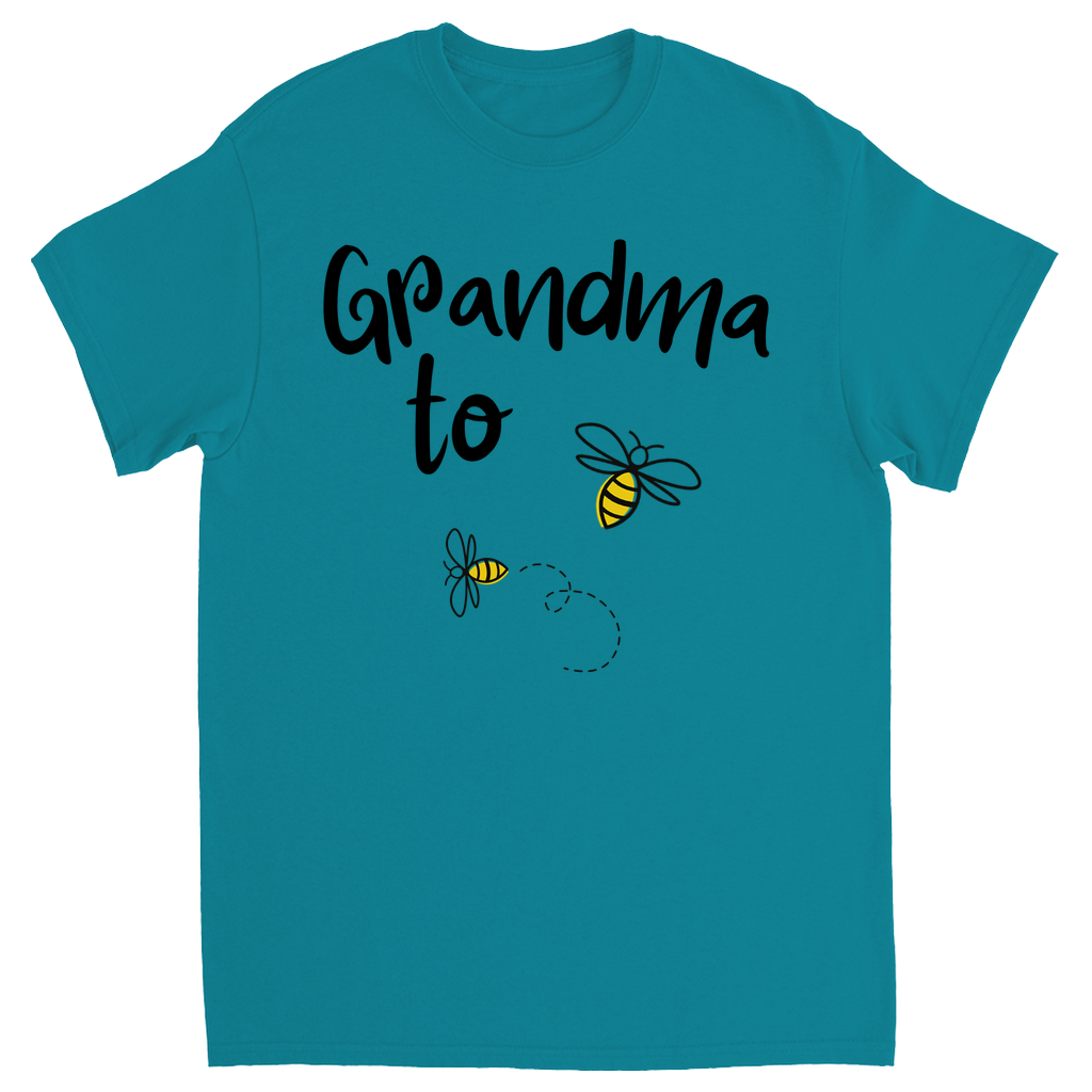 Grandma to Bee Unisex Adult T-Shirt Tropical Blue Shirts & Tops