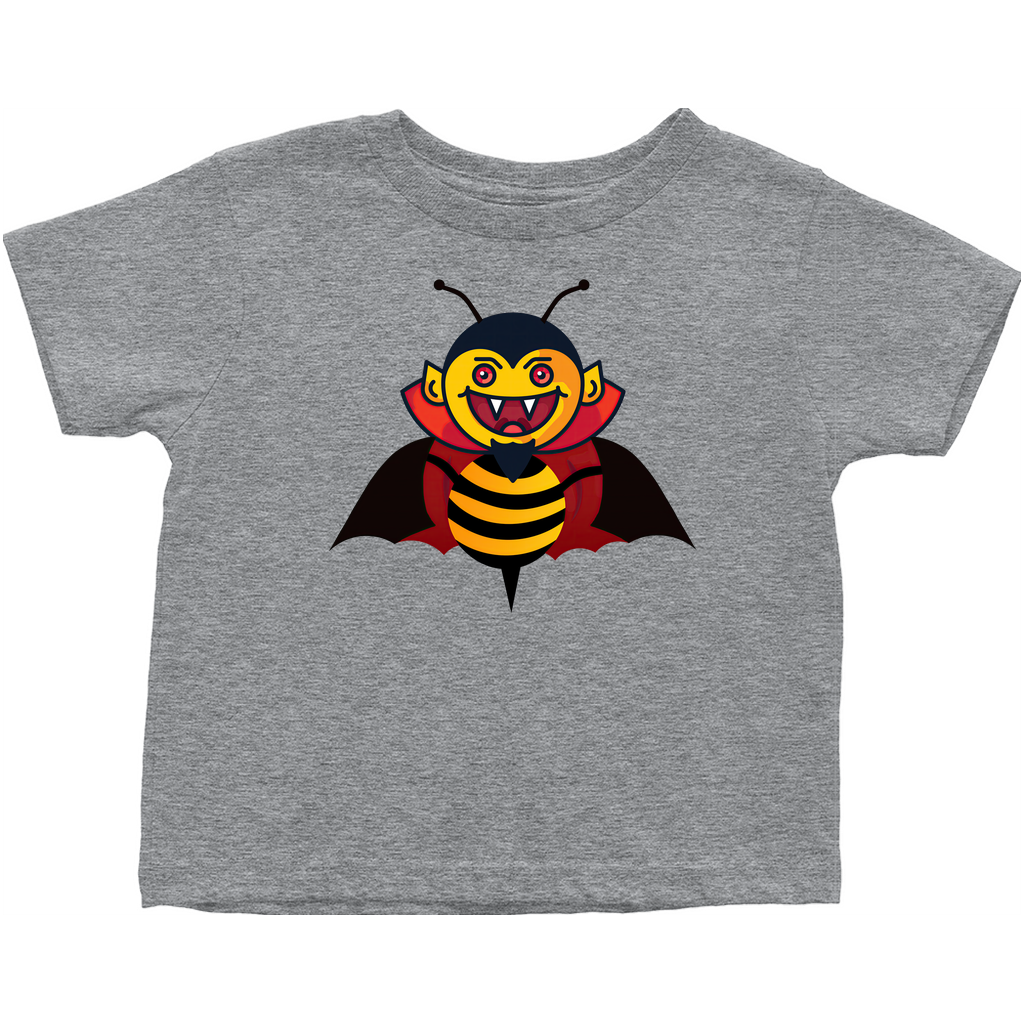 Vampiry Bee Toddler T-Shirt Heather Grey Baby & Toddler Tops apparel