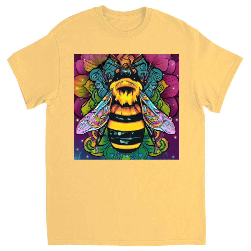 Psychic Bee Unisex Adult T-Shirt Yellow Haze Shirts & Tops apparel