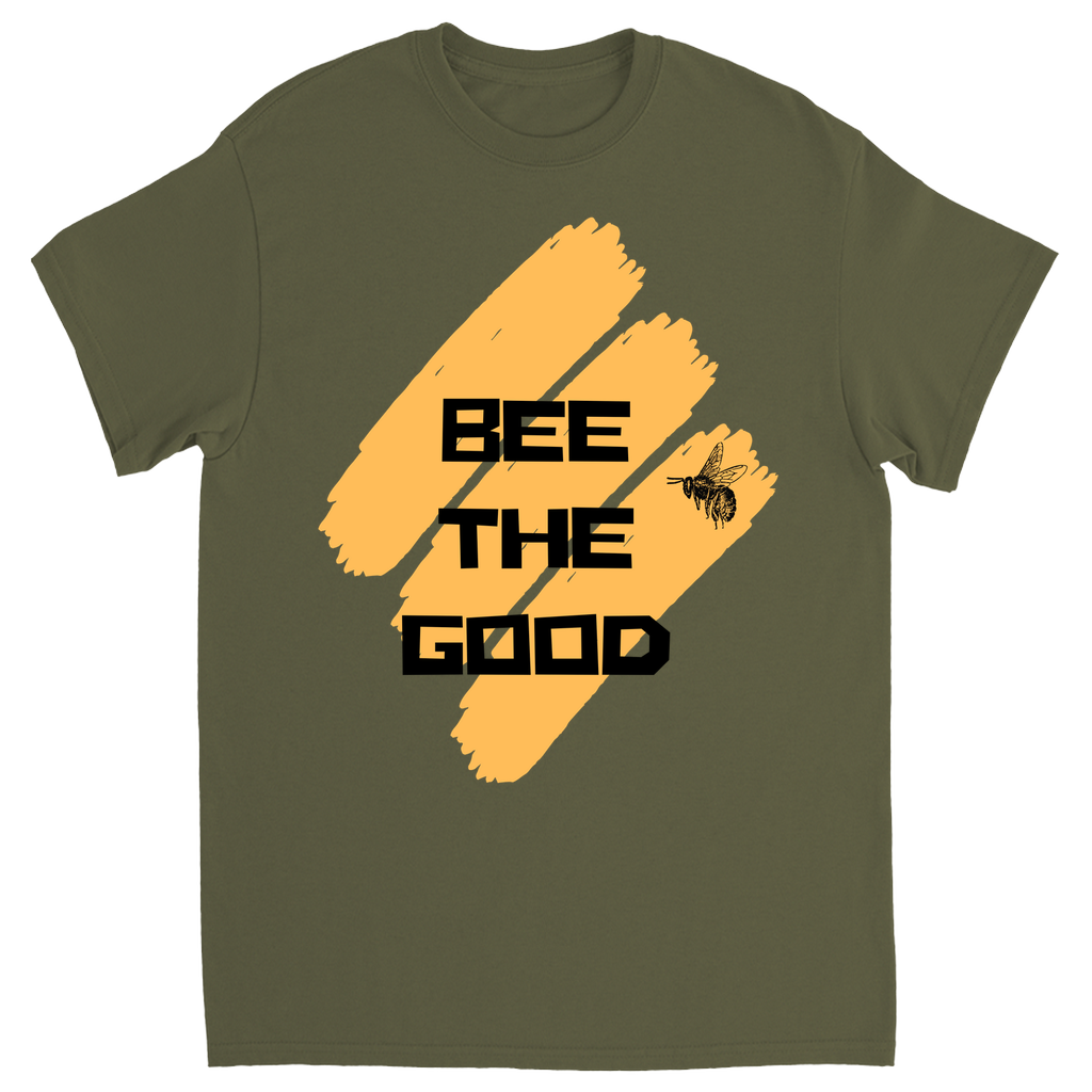 Bee the Good Unisex Adult T-Shirt Military Green Shirts & Tops