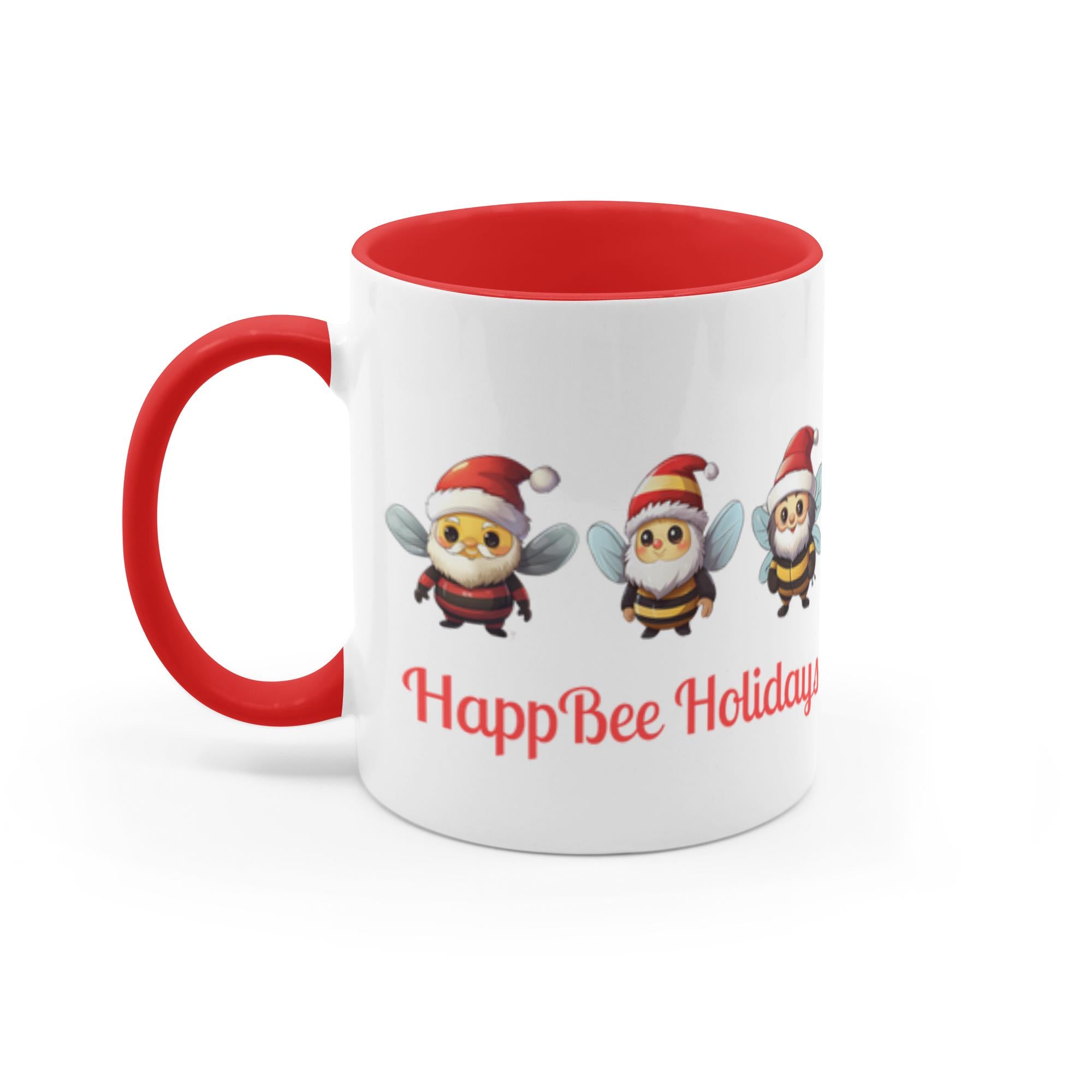 HappBee Holidays 11 oz. Accent Mug Coffee & Tea Cups gifts holiday store