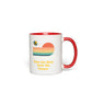 Save the Bees Save the Future Accent Mug 11 oz White with Red Accents Coffee & Tea Cups gifts