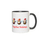 HappBee Holidays 11 oz. Accent Mug 11 oz White with Black Accents Coffee & Tea Cups gifts holiday store