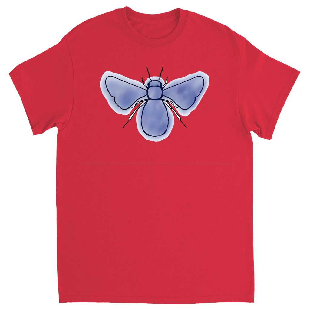 Blue Bee Unisex Adult T-Shirt Red Shirts & Tops apparel