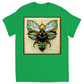 Paper Art Nouveau Bee Unisex Adult T-Shirt Irish Green Shirts & Tops apparel Paper Art Nouveau Bee