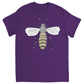 Furry Pet Bee Unisex Adult T-Shirt Purple Shirts & Tops apparel