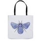 Blue Bee Tote Bag 18x18 inch Shopping Totes bee tote bag gift for bee lover original art tote bag zero waste bag