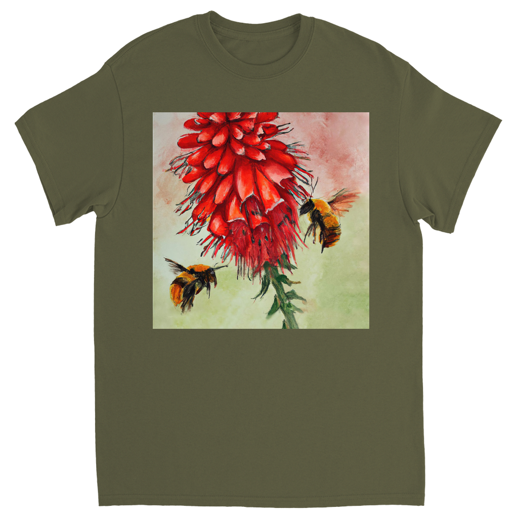 Sharing the Love Unisex Adult T-Shirt Military Green Shirts & Tops apparel Sharing the Love