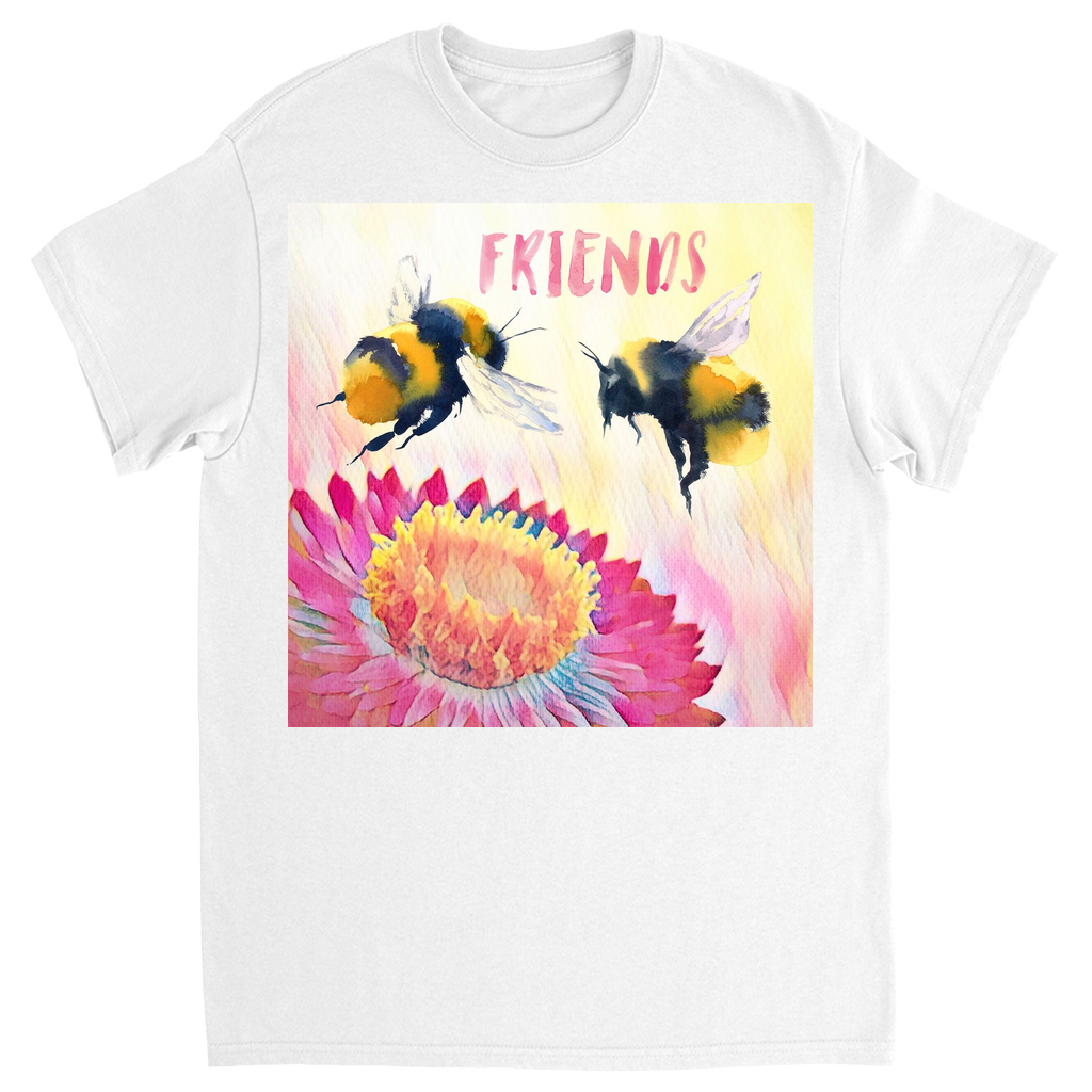 Cheerful Friends Unisex Adult T-Shirt White Shirts & Tops apparel