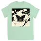 Vintage Japanese Woodcut Bee Unisex Adult T-Shirt Mint Shirts & Tops apparel Vintage Japanese Woodcut Bee