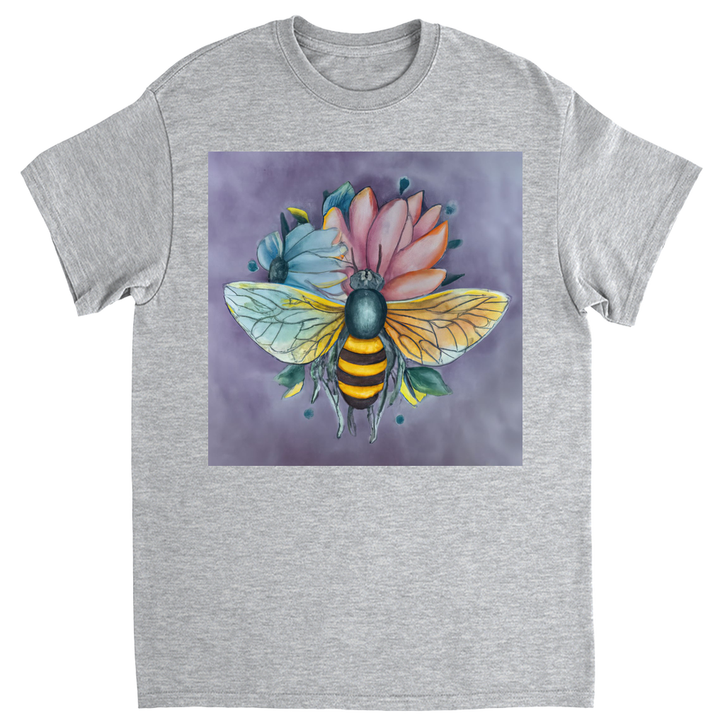 Pastel Dreams Bee Unisex Adult T-Shirt Sport Grey Shirts & Tops apparel Pastel Dreams Bee