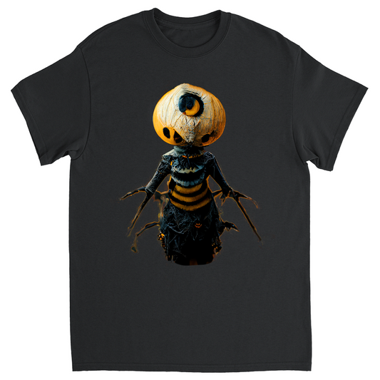 Scary Bee Man Halloween Unisex Adult T-Shirt Black Shirts & Tops halloween