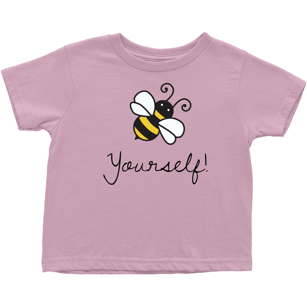 Bee Yourself Toddler T-Shirt Pink Baby & Toddler Tops apparel