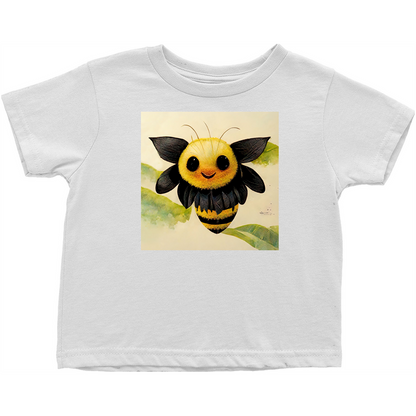 Smiling Paper Bee Toddler T-Shirt White Baby & Toddler Tops apparel Smiling Paper Bee