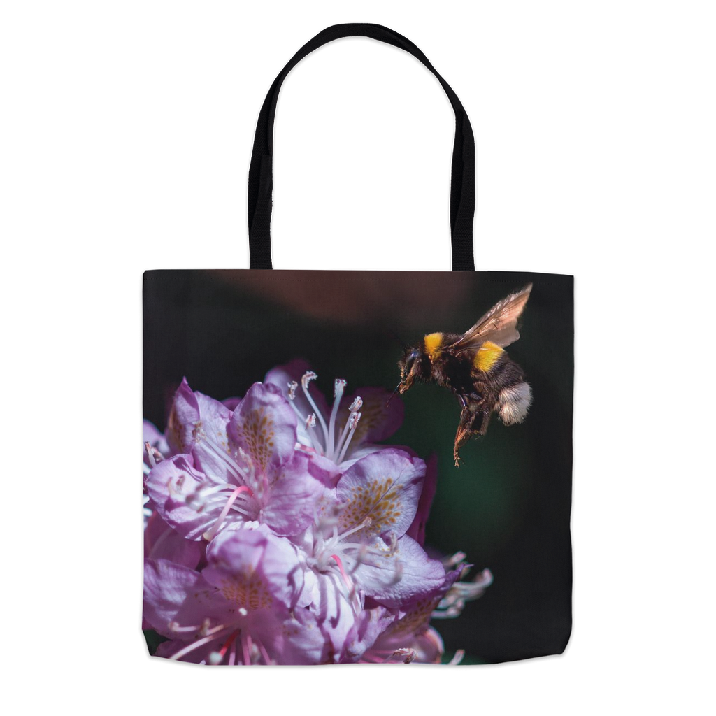 Violet Landing Tote Bag 13x13 inch Shopping Totes bee tote bag gift for bee lover gifts original art tote bag totes zero waste bag