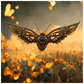 Metal Flying Steampunk Bee Poster 20x20 inch 500044 - Home & Garden > Decor > Artwork > Posters, Prints, & Visual Artwork Metal Flying Steampunk Bee Poster Prints