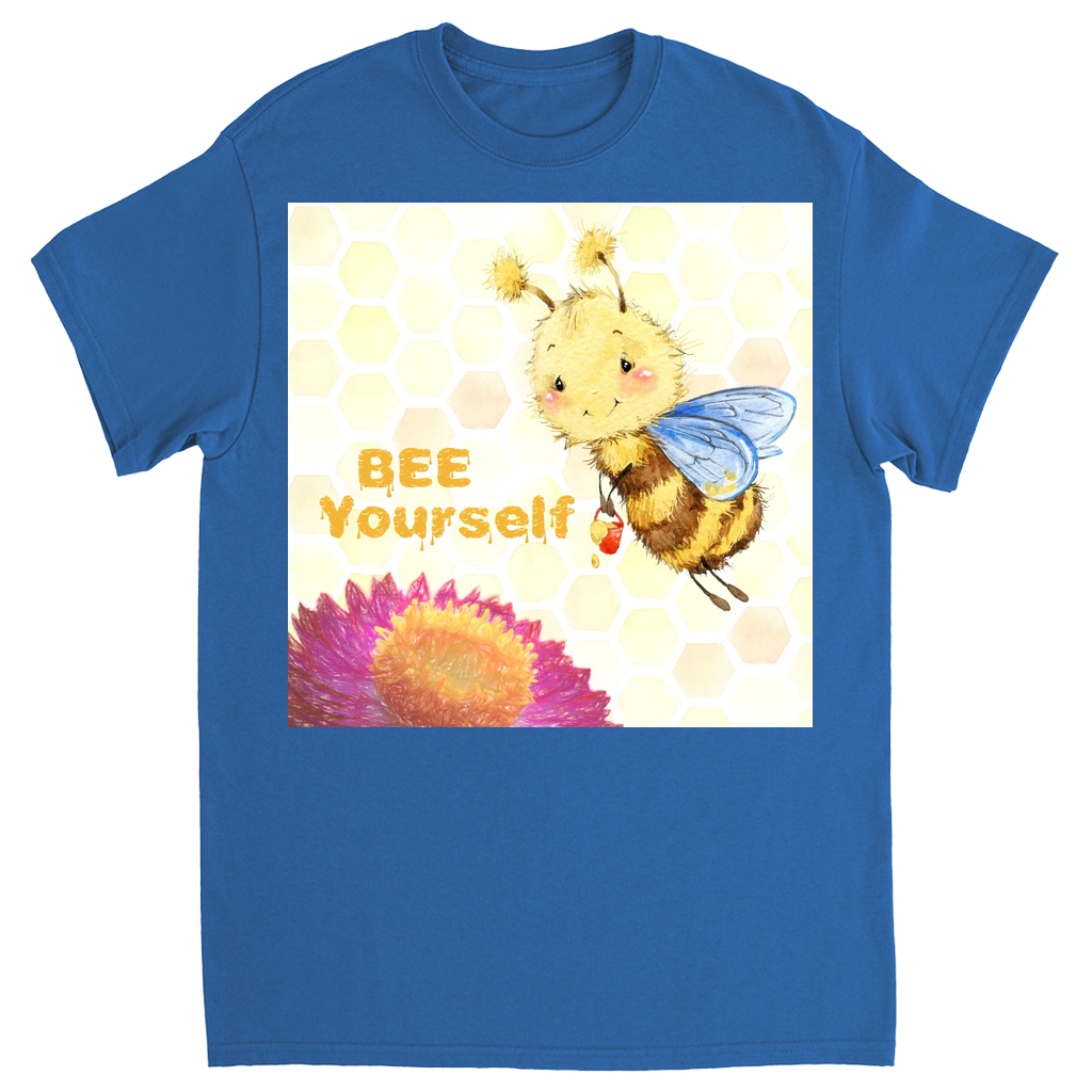 Pastel Bee Yourself Unisex Adult T-Shirt Royal Shirts & Tops apparel