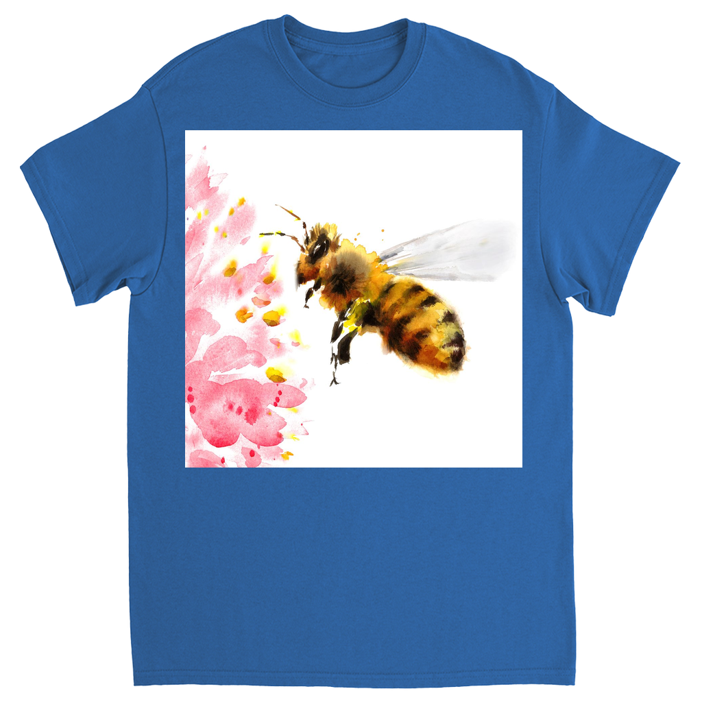 Rustic Bee Gathering Unisex Adult T-Shirt Royal Shirts & Tops apparel