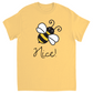 Bee Nice Unisex Adult T-Shirt Yellow Haze Shirts & Tops apparel