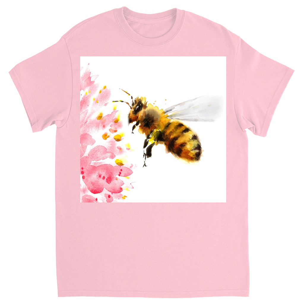 Rustic Bee Gathering Unisex Adult T-Shirt Light Pink Shirts & Tops apparel